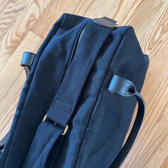 Cuyana Canvas Leather Trim Weekender Travel Carryon Overnight Bag Black - Picture 4 of 9